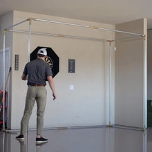 The Indoor Golf Shop DIY Golf Simulator Enclosure Pipe Frame Kit 14'2'' x 8'4'' x 5''