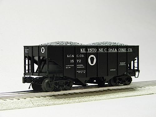 Generic MTH Premier Keystone Fish Belly Hopper 6 Pack O Gauge Natural Color