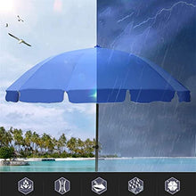 ZOCWJK Outdoor Garden Parasols Outdoor Sun Shade for Beach/Pool/Patio Umbrellas,Thick Double-Layer Umbrella Cloth, Height Adjustable, Rainproof and Sunproof,Without Parasol Base,Silver-A