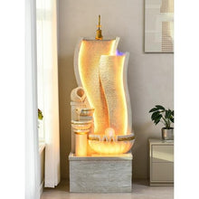 QuantumX3 Water Fountain Outdoor Light Luxury Decoration Landscape Flowing Water Fountain, Circulating Water Entrance, Living Room Wealth Attraction Feng Shui Ornaments Outdoor Fountain