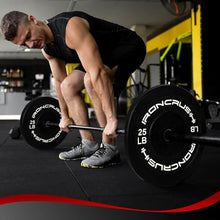 Iron Crush Olympic Bumper Plate Sets - Premium Virgin Rubber Weights for Strength Training - Compatible with 2" Barbells 250LB