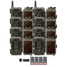 Stealth Cam 40MP Deceptor Max Cellular Trail Camera Bundle with Solar Power Panel, Card Reader, and 32GB Memory Cards (8-Pack)