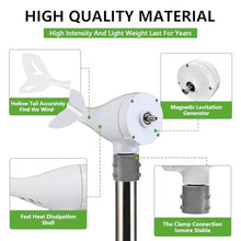LURECAQING 400W Wind Turbine Generator Kit - 12V/24V/48V, 8-Blade Wind Power System with Charge Controller - Perfect for Home, Marine, Hybrid Solar & Wind Energy Solutions 48V