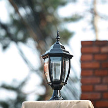 Pillar Fence Lights Outdoor Lamp Post Cap Aluminum Heat-Resistant Top Pillar Lamp Waterproof Path Lamp