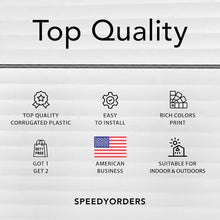 SPEEDYORDERS 20QTY Custom Yard Signs With Stakes, Double Sided, Personalized Printed, Full Color, Design Your Own, 18x24 Inches, Plastic, Plant Theme