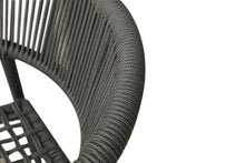 HomeRoots Set of Four 22" Gray Aluminum Outdoor Arm Chair