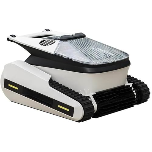 GHRERTX Wall Climbing Robotic Pool Cleaner,Cordless Robotic Pool Vacuum Cleaner with APP Mode,Can Climb Walls at 90°,Four Cleaning Modes,Smart Navigation Technology,for Swimming Pools