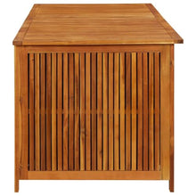 HKPWRBFG Patio Storage Box, Solid Acacia Wood, Outdoor Garden Bench 68.9