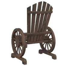 WXGTBKPR Set of 4 Garden Adirondack Chairs, Solid Fir Wood Patio Chairs with Burnished Finish, Rustic Outdoor Seating for Backyard, Lawn, and Deck