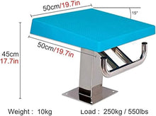 Professional Heavy-Duty Diving Board for Inground Pools – Stainless Steel Jumping Platform with Anti-Slip Rubber Surface – Ideal for Competitive Diving