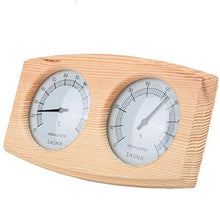 A1DFDFGOQSFG Wooden Sauna Hygrothermograph Thermometer, Hygrometer Sauna Room Accessory (Square)