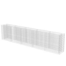 Heofavd Gabion Raised Bed Galvanized Steel 177.2"x19.7"x39.4" Garden Planter for Flowers and Plants, Sturdy Mesh Rock Cage for Outdoor Landscaping and Patio Border Decor