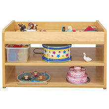 Tot Mate Kid's Book & Toy Storage Organizer Wooden Cabinet Maple