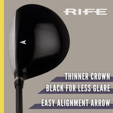 Rife Senior Mens 812s New Straight FACE Fairway Wood Set Black