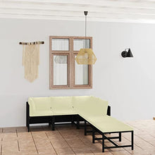 Xinxinxiang 6 Piece Patio Furniture Set with Cushions Black