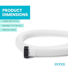 Intex 3000 GPH Above Ground Pool Sand Filter Pump w/ 1.5 Inch Pump Hose (2 Pack)