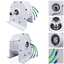AISINILALAO 48v, Generator Low Speed 20000W 3 Phase Gearless Permanent Magnet AC Alternators 48V/ 220V for Wind Water Turbine Diesel Engine
