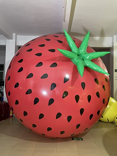 Air-Ads Supplies Giant Inflatable Flying Strawberry Balloon 11.5ft Red