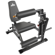 Gronk Fitness Leg Extension & Curl Machine - Adjustable Plate Loaded Bench