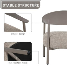 Hassyee 3 Pieces Bistro Set with Square Coffee Table and PP & Steel Frame for Backyard, Balcony, Outdoor Furniture Set with Soft Cushions and Anti-Slip Bottom for Poolside, Lawn (Warm Grey)