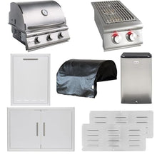 Blaze Prelude LBM 8-Piece 25-Inch Natural Gas Outdoor Kitchen Package - BLZ-3LBM-NG-8PC-SC
