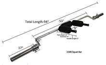 Ader Sporting Goods Safety Squat Olympic Bar Chrome