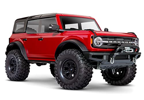 Traxxas TRX-4 Scale Trail Crawler 2021 Ford Bronco Red Silver-Anodized
