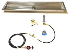EasyFirePits Deluxe Propane Gas Fire Pit Linear T-Burner Pan & Full Combo Connection Kit (38.00, 36" T-Burner PAN 38X7 in)