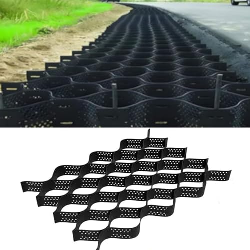 CHENWMZ Outdoor Patio Gravel Grid 2Inch Depth Foldable Paver Mesh for Filling Stones/Sand/Dirt/Mud Driveway Paving Grate (Size: 5x8m / 16.5x26ft)