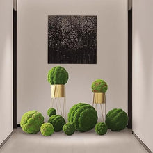 Green Artificial Moss Balls, Natural Green Moss Globes Hanging Balls For Garden DIY Plant Floral Arrangements Poted Decoration, Simulated Moss Ball ( Color : Diameter: 30cm/11.81in , Size : 9pcs )
