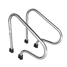 Swimming Pool Handrail 304 Stainless Steel Pool Safety Handrails for Pool Entry 3-Bend Pool Stair Rail for Water Parks/Silver / 80x80x27cm (Silver 80x80x27cm)