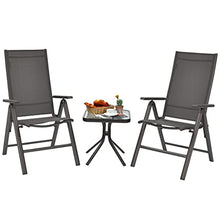 TEOYETTSF Patio Chair 2 Piece Folding Dining with Adjustable Back