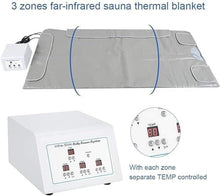 TZLGMDER 3 Zone Sauna Blanket Sauna Heating Blanket Body Shaper Personal SPA Portable Sauna Weight Loss Blanket