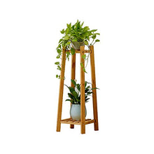 RWGOVLU Wooden Plant Stand Mid Century Flower Pot Holder Plant Pot Stand Modern Flower Pot Display Stand Indoor And Outdoor Decor Multifunctio, 90cm, Natural