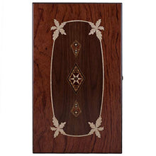 Helena Wood Art Asia Backgammon Set with Number Counter Rosewood