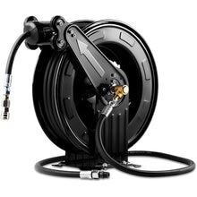 VitalisWorks Pressure Washer Reel, Heavy Duty Steel Pressure Washer Hose Reel, Automatic Retractable Pressure Washer Hose Reel, for Water/Air/Oil (20m)