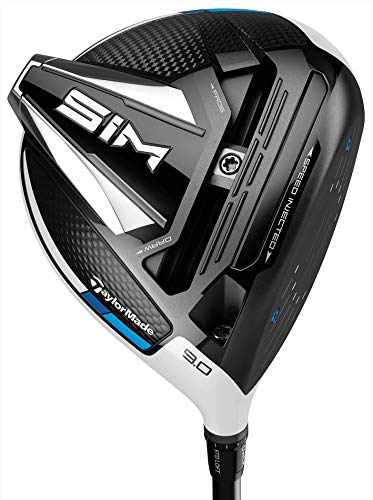 TaylorMade SIM Driver, Mitsubishi Diamana S Limited 60 Shaft, 10.5 Degree Loft, Left Hand, Regular Flex Black/Titanium/Blue