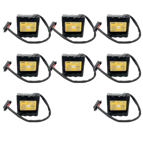 WSXUHYUY Pack of 8 8HR-4/3FAUPC Battery for FDK 8HR-4/3FAUPC Rechargeable Battery Okuma Machine Tool E5503-07E-001(9.6V 4500mAh)