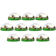 RT-OSXE Reflective Garden Gazing Balls, 10pcs Hollow Polished Mirror Reflection Hemisphere, Shiny Pond Floating Sphere for Outdoor Indoor Garden Decoration (Color : Silver, Size : 250mm/9.8in)