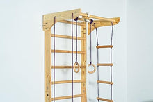 Generic Wooden Sport Swedish Ladder with Pull Up Bar - Fixed Pull Up Bar