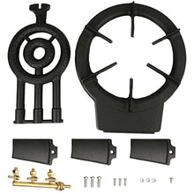 JSEIAJB Barbecue Stove Burner BBQ Grills Cast Iron Wok Pan Gas Stove with 3 Control Valves Kitchen Accessories