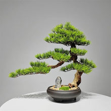 YXIANG56Q Fake Plants Faux Plants Indoor Chinese-Style Artificial Green Bonsai Realistic Fake Decor Bonsai Tree