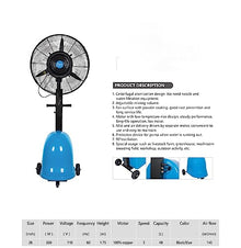 Rong Tian X Patio misting fan, outdoor commercial use, carnival venue, farming facility, greenhouse, etc. for physical cooling. 26-inch, 260W-110-120 volts (26 inches -260 watts -110-120 volts)