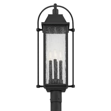 Kichler Harbor Row 4-Light Outdoor Post Light Textured Black