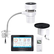NURII HP2553, Weather Station, Large Color Display, Anemometer Sensor, Self-Emptying Rain Gauge Sensor(915MHz)