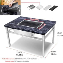 Smokeless Charcoal Grill Table, Japanese Yakiniku BBQ Table