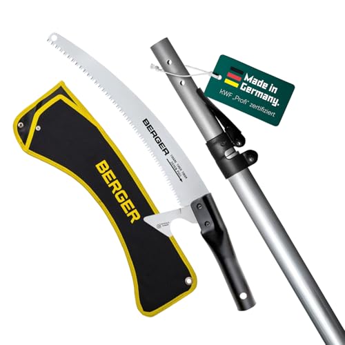 Berger ArboRapid pruning saw set with compact two-parts ArboRapid telescopic pole and ArboRapid pole saw 33 cm including saw sheath