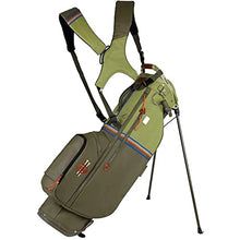 Sun Mountain 2023 Mid Stripe Golf Stand Bag Loden Moss-Inferno