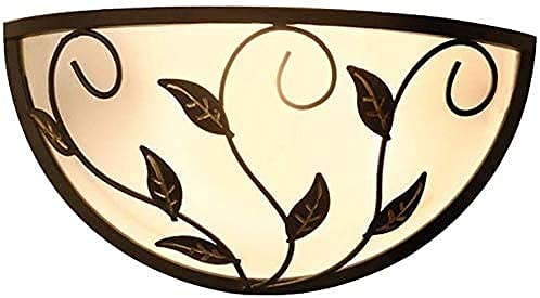 Lamp Post Lights Outdoor,Table Lamps Lights, Pastoral Victorian Retro Style, Iron Material, Glass Shade LED Light Source, Cap Type: E27 * 1, Diameter 32cm, H17cm, 11cm from The Wall for Beds
