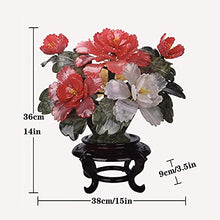 LSHAOBO Simulation Tree Artificial Bonsai Tree Fake Plant Decoration Jade Peony Bonsai New Chinese Zen Bonsai for Home Office Decor
